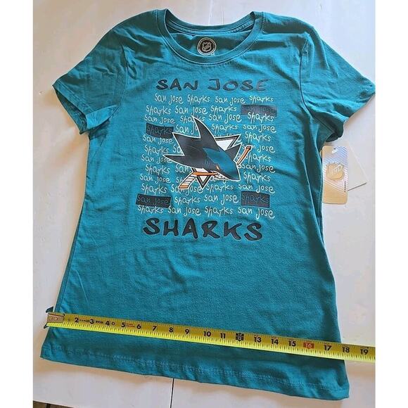 NHL San Jose Sharks Girl's Crew Neck T-Shirt XL - Picture 4 of 5